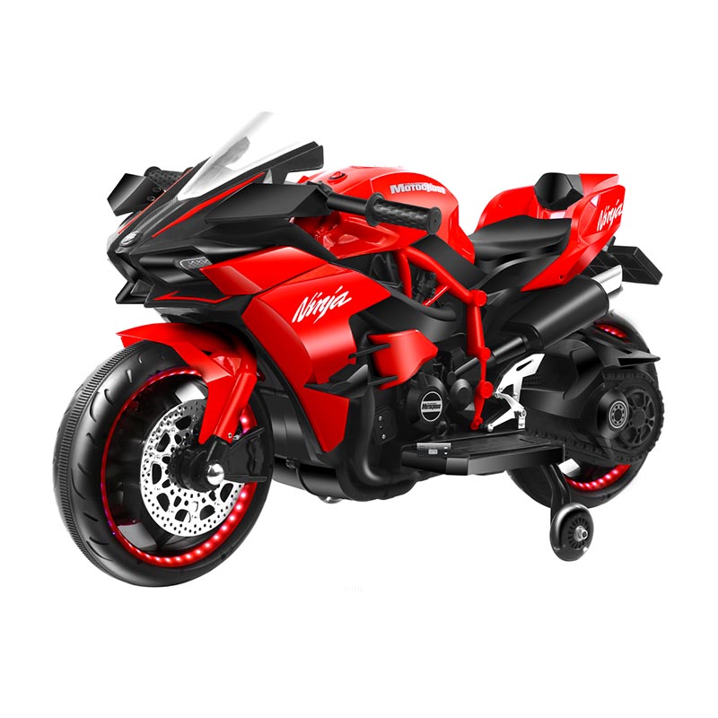 Duży motocykl jeździkowy 12 V dla starszych dzieci z muzyką i światłem