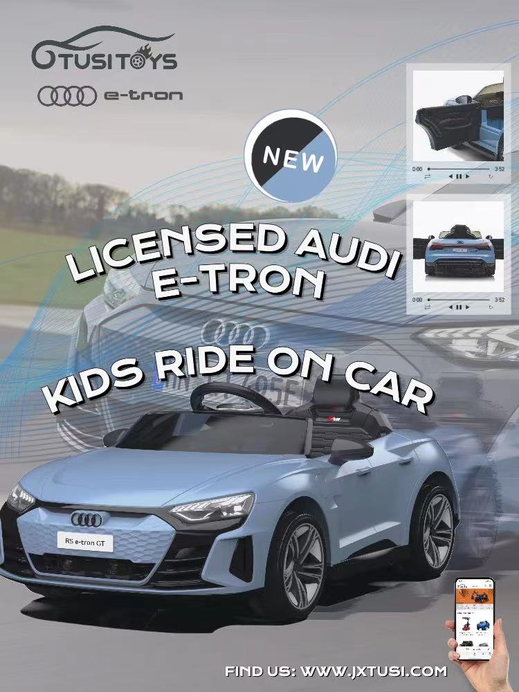 Dzieci Audi RS E-Tron jeżdżą samochodem