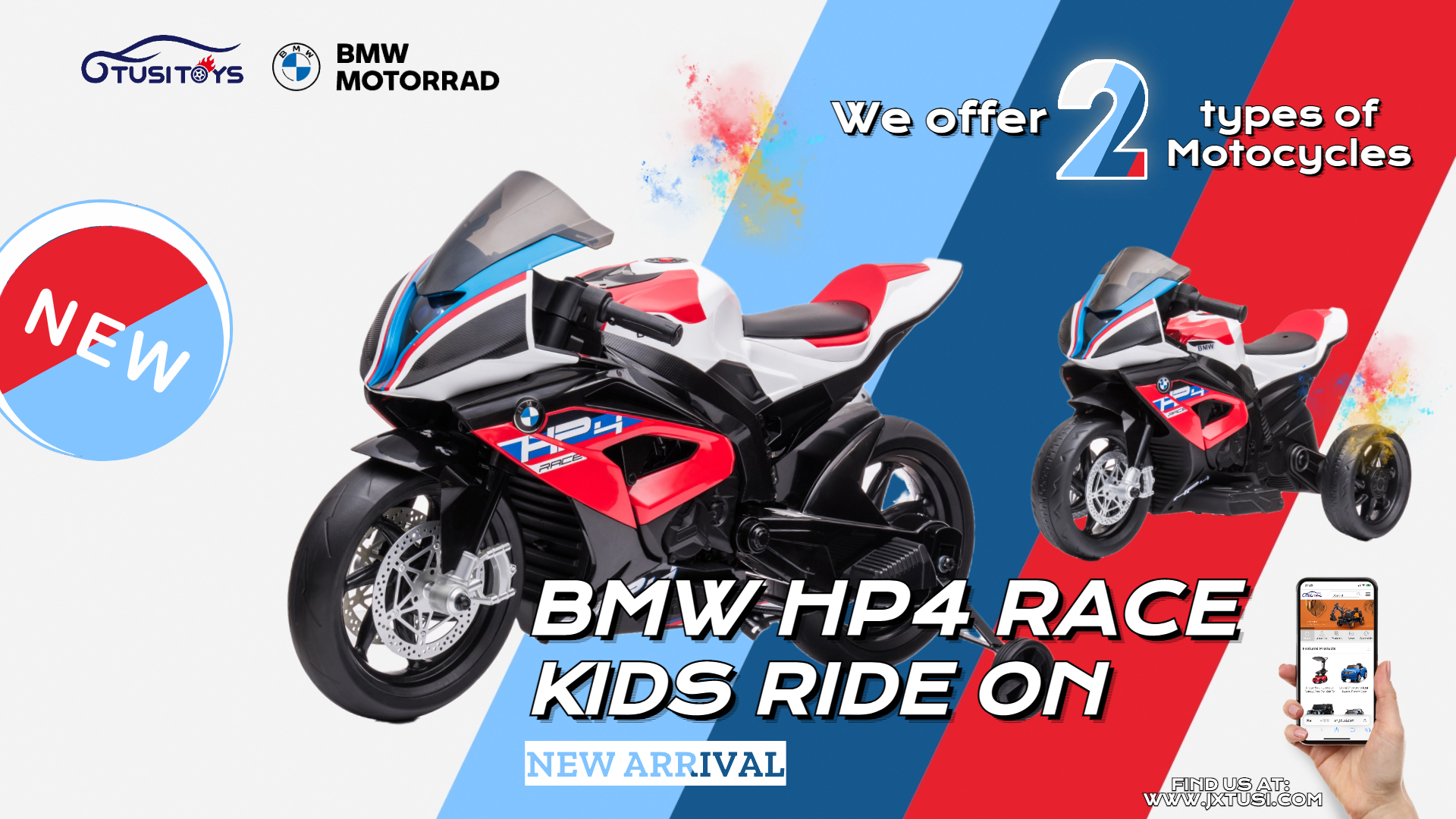 Powitaj nowy przybytek naszych dzieci z BMW HP4 Race, na których jeżdżą od wiosny tego roku