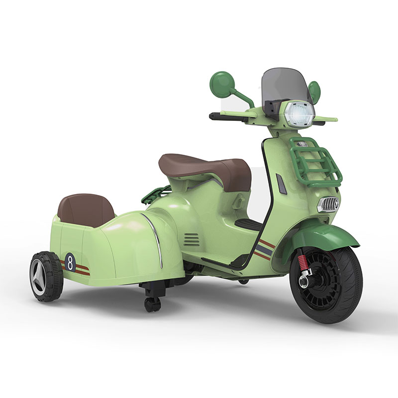 Dziecięcy motocykl trójkołowy, elektryczny, 12 V, z podwójnym napędem