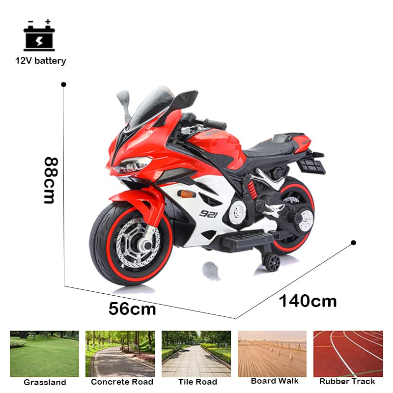 Motocykl dziecięcy z oświetleniem LED