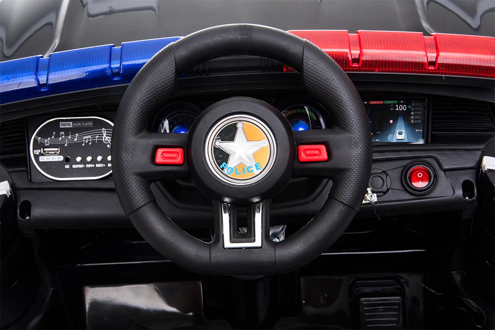 12V Electric Remote Control Police Ride on Car