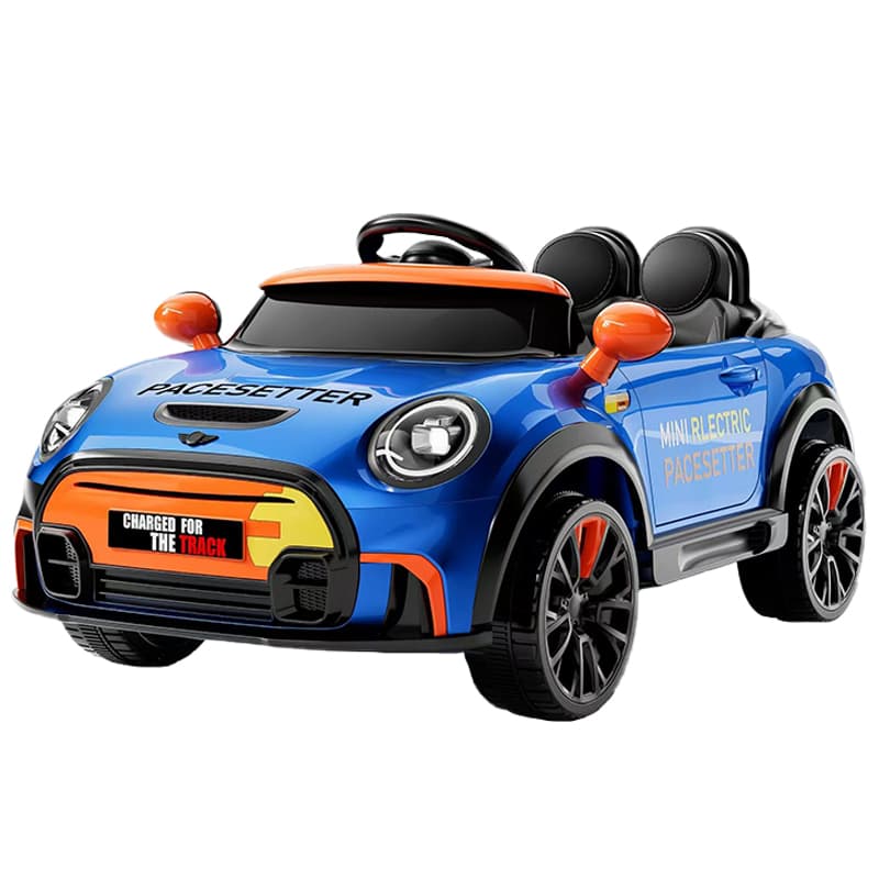 Kids Ride-On Car with Four-Wheel Shock Absorption, RC & Bluetooth