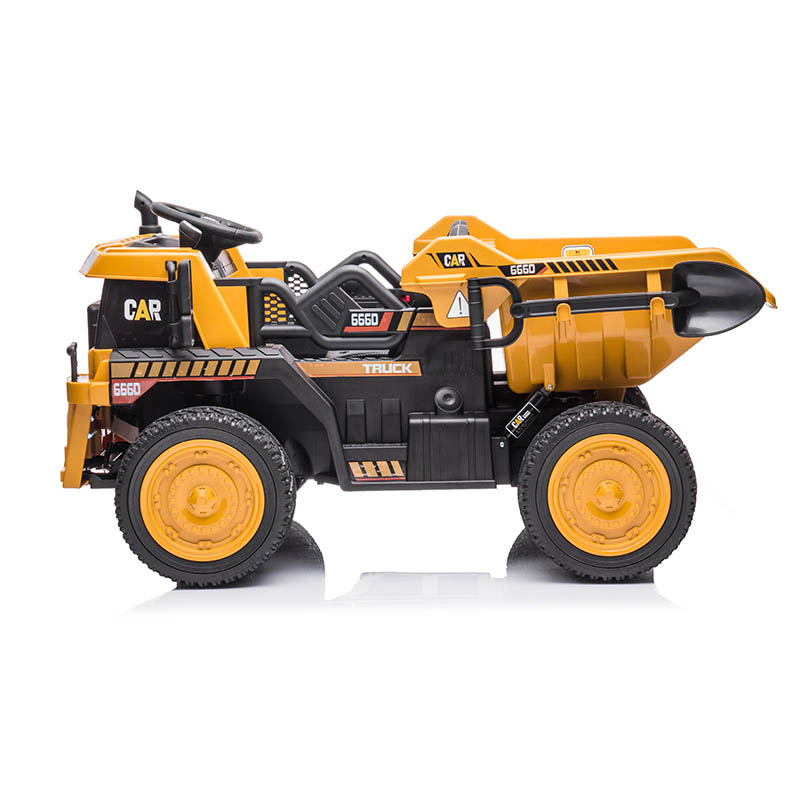 12V 2WD Kids Ride-On Construction Truck with Parental Remote & Music